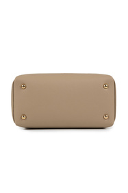 Vivisence T0018 torebka do ręki z zamkiem i odpinanym paskiem beige