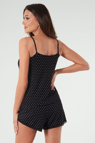 Krótka piżama Italian Fashion Puntini ws.r. kr.sp. druk/czarny 