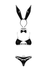 Obsessive Night Bunny kostium z króliczymi uszami, black