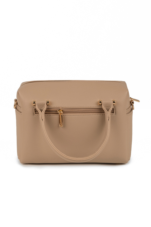 Vivisence T0018 torebka do ręki z zamkiem i odpinanym paskiem beige