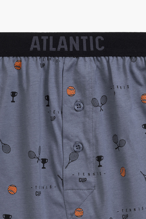Bokserki Atlantic 2MBX-052 2-pak czarny/niebieski
