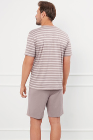 Nocna piżama Italian Fashion Bert kr.r. kr.sp. cappuccino