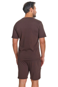 Doctor Nap PMB.4332 piżama męska bawełniana brownie