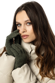 Rękawiczki Vivisence 7208 zielony melanż