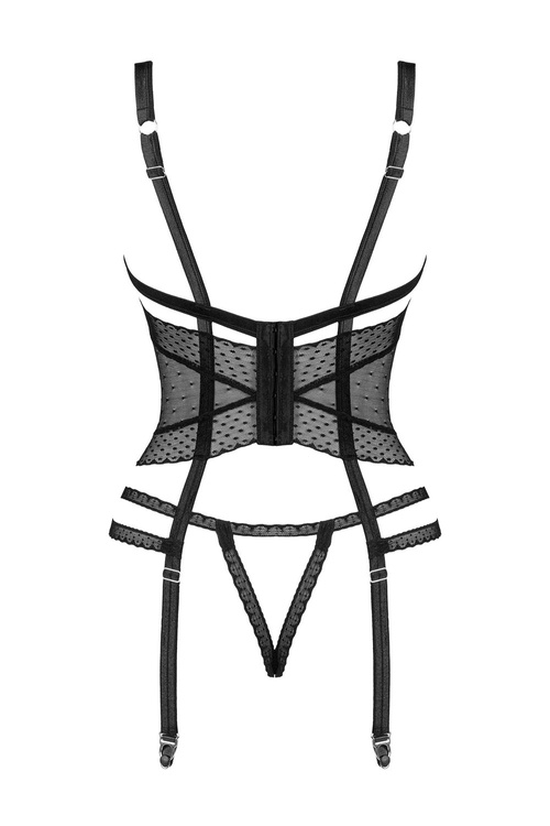 Obsessive Lanelia corset Gorset sexy, czarny