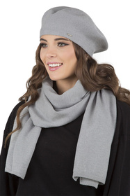 Vivisence 7005 Nakrycie głowy beret, jasnoszary