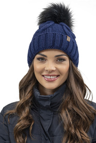 Komplet czapka+komin+rękawiczki Vivisence 7014 Kmpl+R granatowy