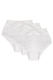 Wysokie figi Mitex Eva 3-pak biały