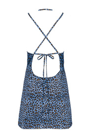 Obsessive Nadines chemise Nocna komplet koszulka + stringi, niebieski