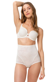 Majtki wysokie figi Triumph 10206011 Wild Rose Sensation Highwaist 00GZ-silk white