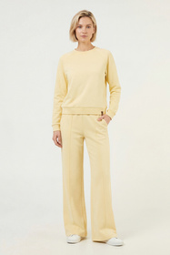 Vivisence 9208kmpl komplet dresowy bluza i spodnie w kant bananowy