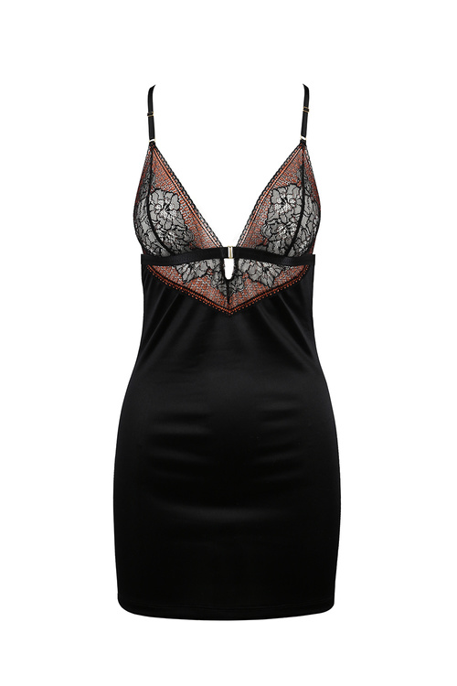 Nocna komplet koszulka + stringi Casmir Mirella chemise black