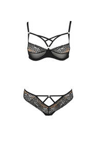Nocna komplet biustonosz + stringi Casmir Divine bikini black 