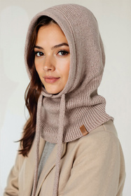 Kaptur balaclava Vivisence 70111 beżowy