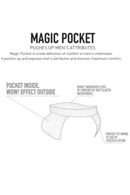 Atlantic 2MP-1588 2-pack slipy Magic Pocket niski stan, zielony/brąz