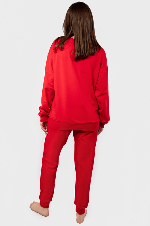 Komplet bluza+spodnie Dkaren DK-K-B2 czerwony