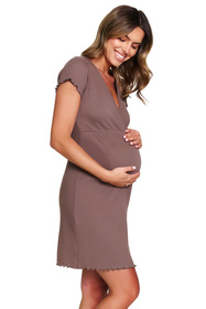 Nocna koszula Doctor Nap TCB.7303 mocha mousse