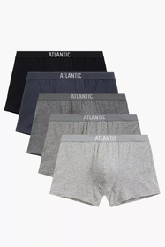 Bokserki Atlantic 5BMH-011 5-pack czarny/szary/ciemnoszary/jasnoszary/grafit