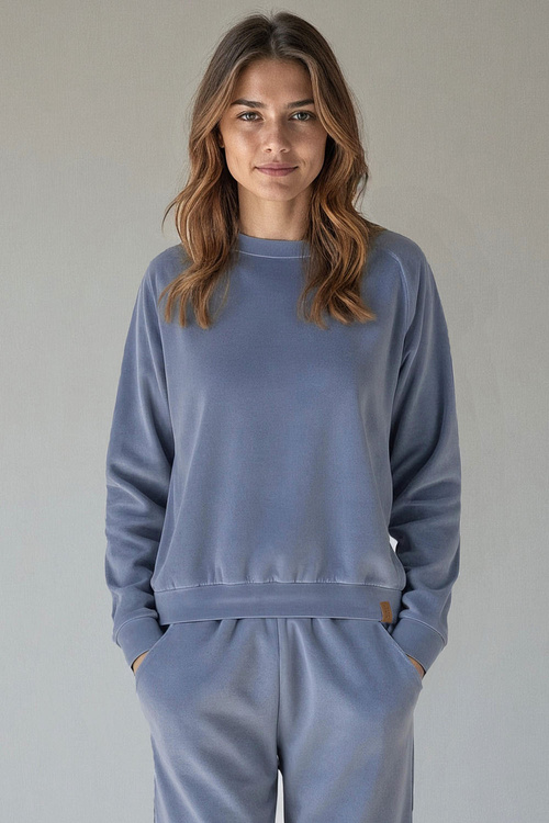 Bluza nierozpinana Vivisence 9005 błękitny
