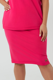 Spódnica Italian Fashion Stella midi fuksja