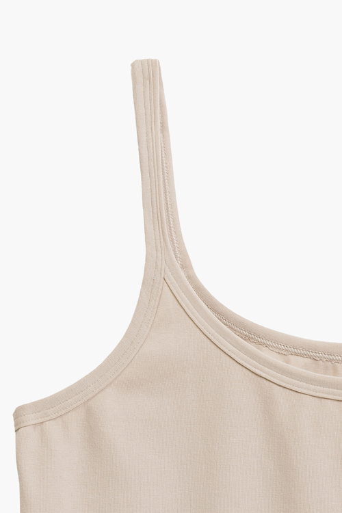 Atlantic CLV-001 koszulka na ramiączkach bawełniana biały