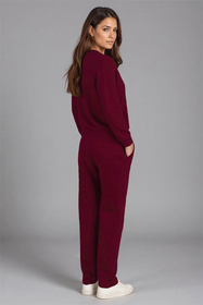 Komplet bluza+spodnie Vivisence 9205kmpl bordowy