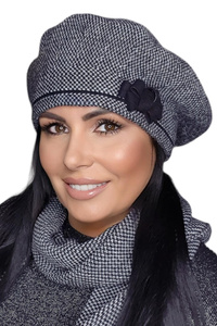 Kamea Helena Nakrycie głowy beret, czarny