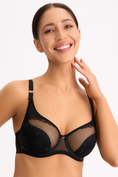 Biustonosz półusztywniany Bella Misteria 65-151 Czarny Diament czarny