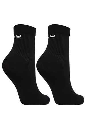 Moraj CSL200-910 skarpetki za kostkę bawełniane czarny