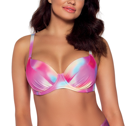 Kostium kąpielowy biustonosz usztywniany Ava SK-163 pastel tie dye 