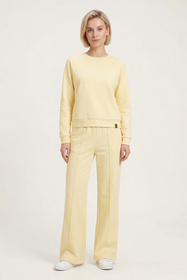 Vivisence 9208kmpl komplet dresowy bluza i spodnie w kant bananowy