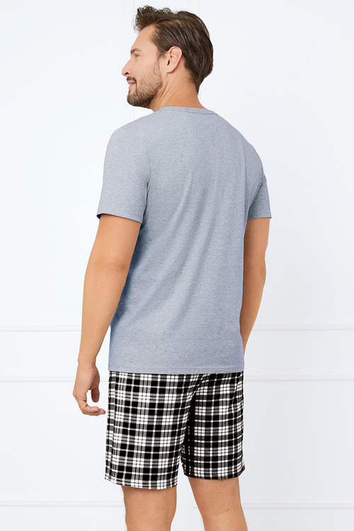 Piżama Italian Fashion Klark kr.r. kr.sp. melanż/druk