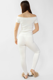 Komplet legginsy + bluzka Dkaren Bayo-Kpl ecru 