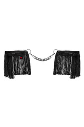 Akcesoria erotyczne kajdanki Obsessive Sherila cuffs czarny