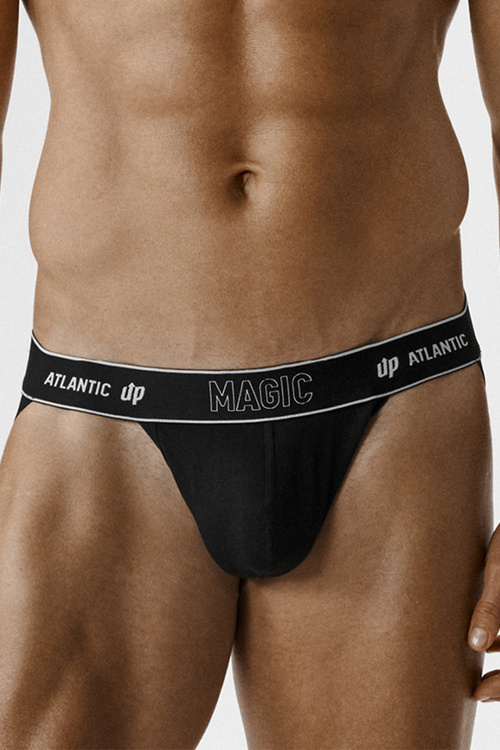 Atlantic 2BMP-1591 jockstrap 2 pack niski stan i otwarty tył biały