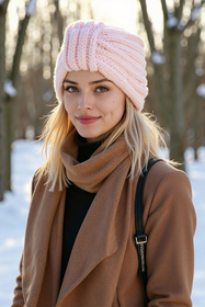 Czapka Vivisence 70114 różowy