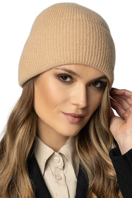 Czapka Vivisence 7096 karmelowy