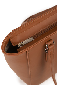 Vivisence T0017 torebka na ramię z zamkiem brown