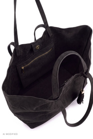 Vivisence T0034 torebka na ramię shopper z magnesem czarny