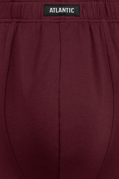 Atlantic 6SMH-001 bokserki męskie 6-pack gładkie, burgund/czarny/khaki/brąz/grafit/czarny