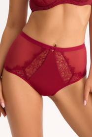 Bella Misteria 63-142 Kuszący Rubin figi wysokie koronkowe bordowy