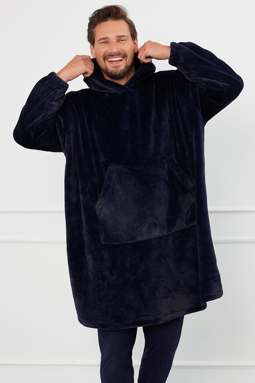 Szlafrok Italian Fashion Forio dł.r. granat