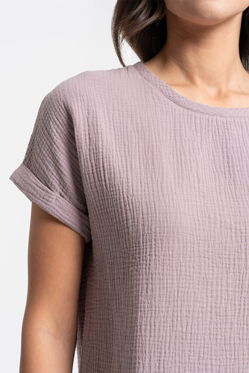 Moraj PDD3500-019 piżama damska bawełniana krótki rękaw powder pink