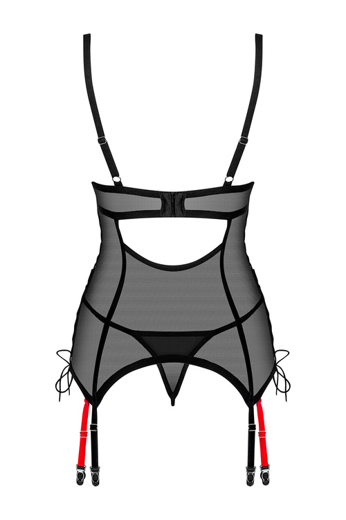 Gorset sexy Obsessive Glandez corset czarny