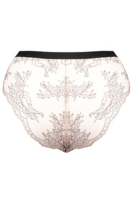 Unikat Atina figi z wysokim stanem i koronką beż-czarny