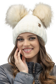 Komplet czapka+komin+rękawiczki Vivisence 70106 Kmpl+R ecru