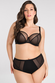 Biustonosz miękki Gorsenia K824 Just Black czarny