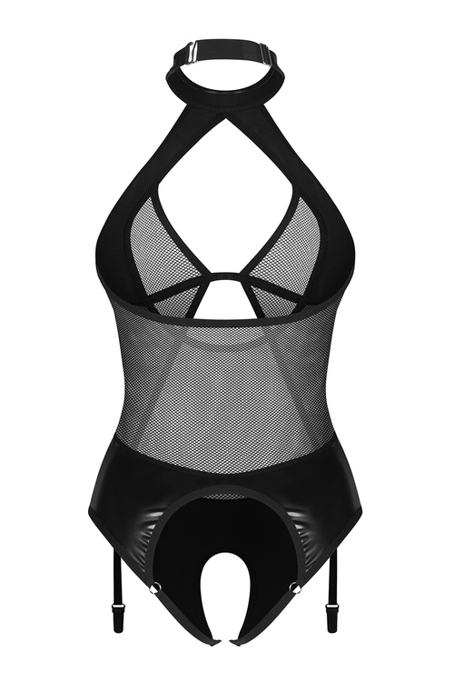 Body sexy Obsessive Dominna crotchless teddy black