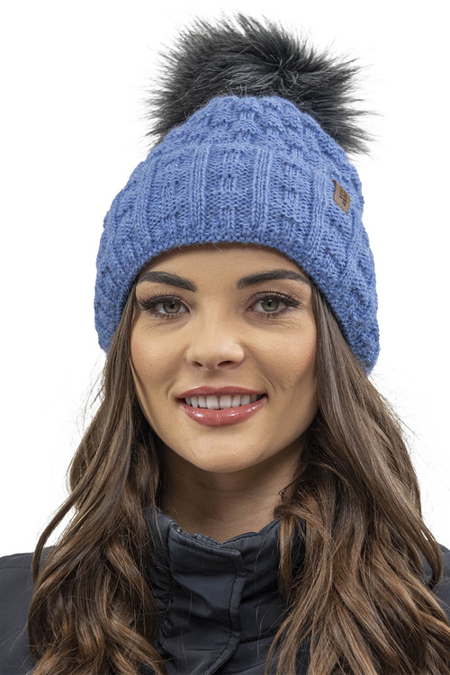 Komplet czapka+szalik+rękawiczki Vivisence 7015 Kmpl+R jeans