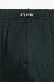 Bokserki Atlantic 3MH-197 3-pak szmaragdowy/czarny/szary